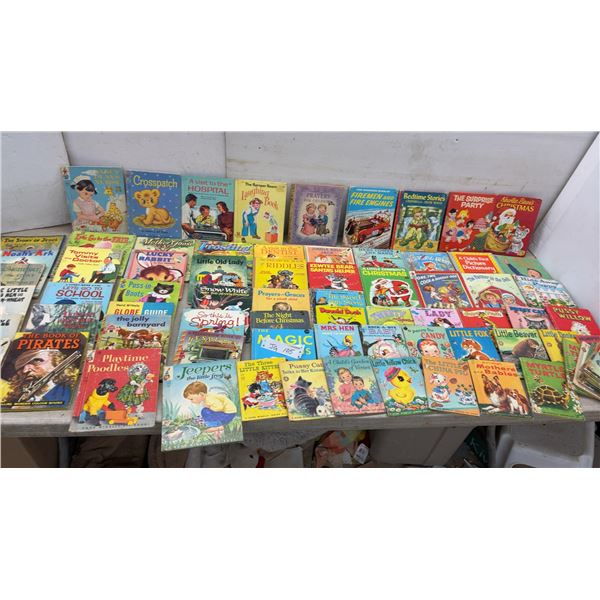 Large Collection of Vintage Mid-Century Children's Storybooks Including Rand McNally Junior Elf