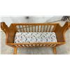 Image 3 : Oak Infant Cradle with Foam Mattress
