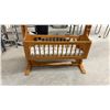 Image 5 : Oak Infant Cradle with Foam Mattress