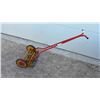 Image 1 : Good-Rite Push Reel Lawn Mower with Yellow Cutting Mechanism and Red Handle