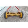 Image 2 : Good-Rite Push Reel Lawn Mower with Yellow Cutting Mechanism and Red Handle