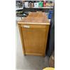 Image 2 : Vintage Art Deco Waterfall Kneehole Desk with Contrasting Veneers and Brass Hardware, 28 × 41 × 18”