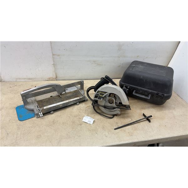 Super Tile Cutter and Sears Craftsman 7 1/4” Circular Saw