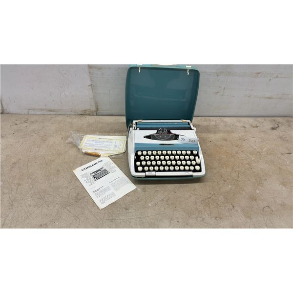Smith-Corona Corsair 710 Portable Typewriter with Case, Manual, Typing Course Kit