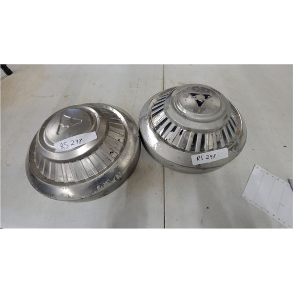 Pair of Vintage Dodge Emblem Hubcaps
