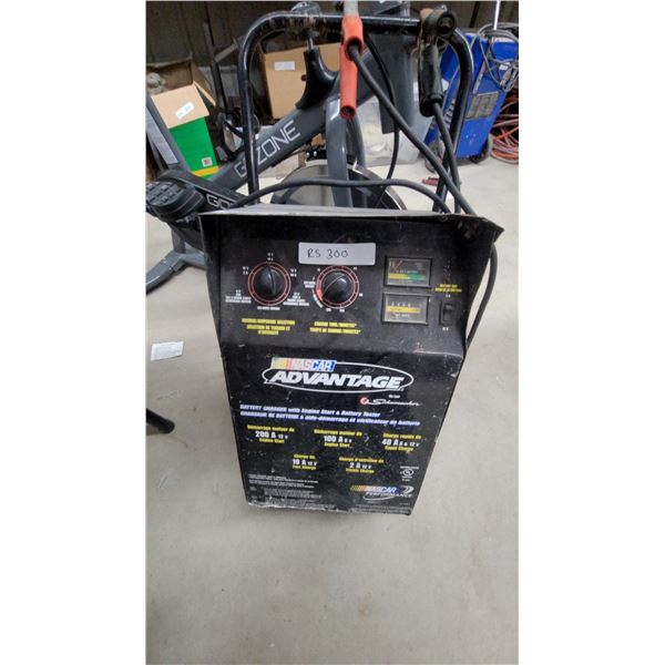 NASCAR Advantage by Schumacher Battery Charger with Engine Start and Battery Tester, 200A/100A