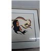 Image 3 : Framed Contemporary Indigenous Art Print, Two Profiles with Spirit Animal in Warm Tones 22” × 25”