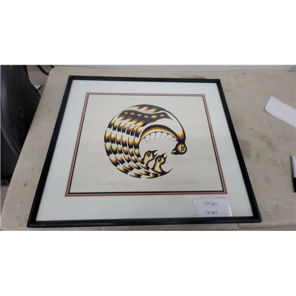 Framed “Circle of Protection” Print Hand Signed by Allan Chapman 26'' x 22 1/2''