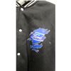 Image 2 : Ford Varsity Jacket with Black Body, White Sleeves, Blue Logo Size XXL