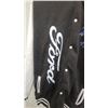 Image 3 : Ford Varsity Jacket with Black Body, White Sleeves, Blue Logo Size XXL