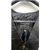 Image 3 : Black Genuine Leather Patched Vest, Size Large, Biker/Motorcycle Style