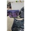 Image 2 : High Sierra A.T.GO Plaid Backpack, Coleman Purple Insulated Tote, Duffel Bag