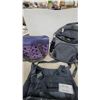 Image 7 : High Sierra A.T.GO Plaid Backpack, Coleman Purple Insulated Tote, Duffel Bag