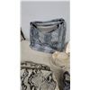 Image 5 : Black Snakeskin Texture Handbag and Assorted Animal Print Purses, Wallets