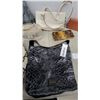 Image 7 : Black Snakeskin Texture Handbag and Assorted Animal Print Purses, Wallets