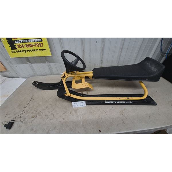 Stiga GT Snowracer Free Flight Steering Wheel Snow Sled