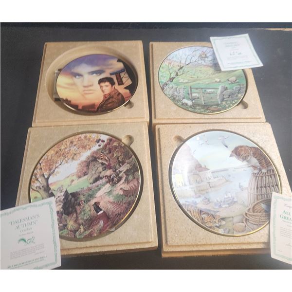 Elvis Presley & All Creatures Great and Small Bone China Plates
