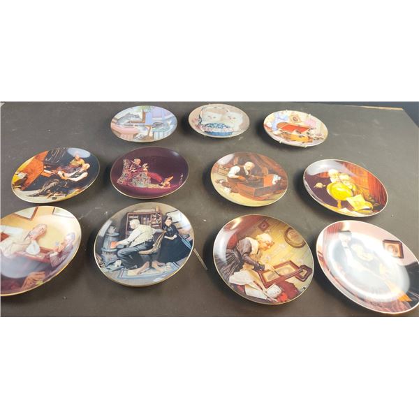 Collector Plates: Hamilton Collection Norman Rockwell and Kittens Designs