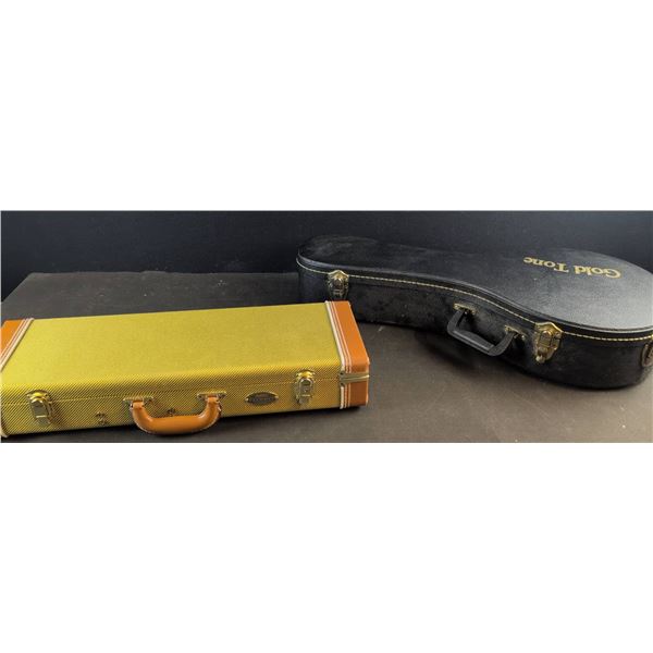 Fremont Cases Seattle Rectangular Case & Gold Tone Banjo-Shape Case
