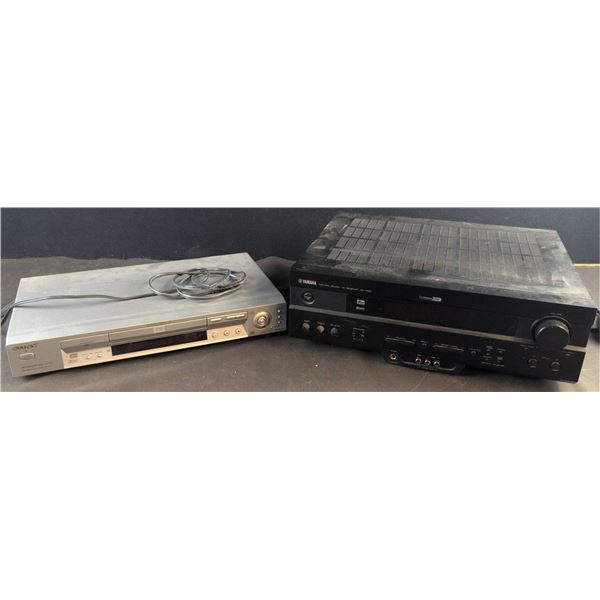 Sony DVP-NS715P CD/DVD Player and Yamaha RX-V420 AV Receiver Bundle