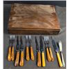 Image 1 : Stramaster De Luxe Stainless Tableware Set In Walnut Chest