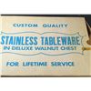Image 8 : Stramaster De Luxe Stainless Tableware Set In Walnut Chest