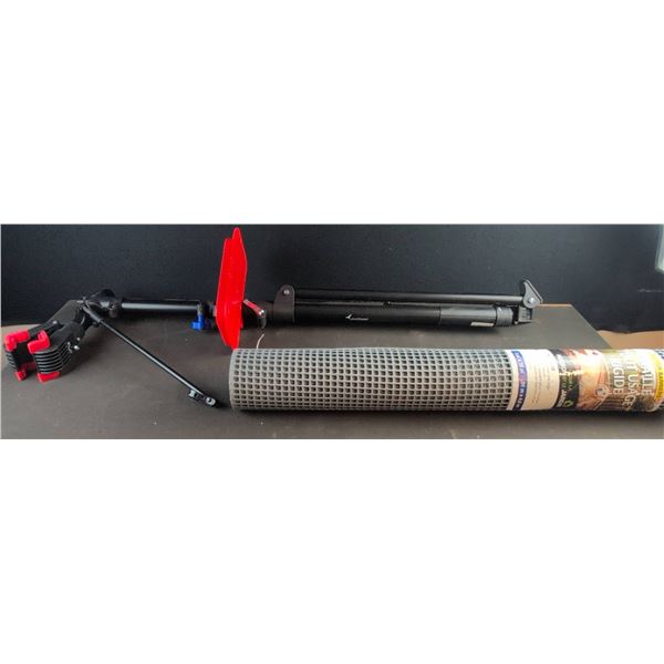 Sportneer Bicycle Repair Stand and 3' x 15' Rigid Utility Mesh Roll