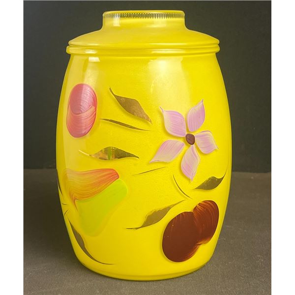 Bartlett-Collins Cookie Jar and Green Handcrafted Vase From Spain