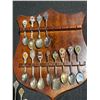 Image 3 : Collectible Souvenir Spoons with Two Wall Display Racks