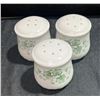 Image 12 : Porcelain Tableware Set With Ivy Motif, 3 Glass Cutting Boards