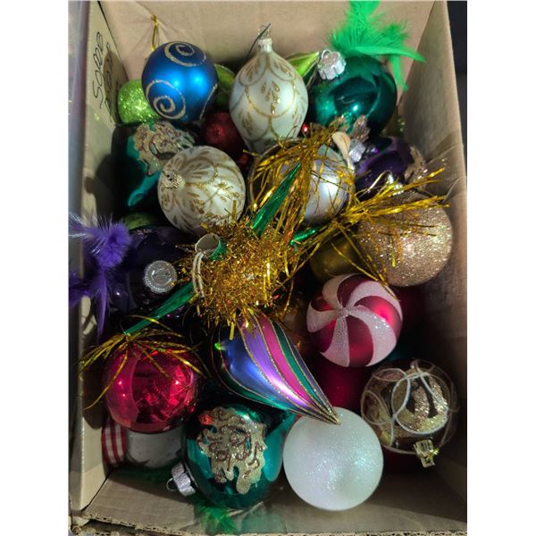 Christmas Ornaments, Tinsel, Garlands, and Poinsettia Decor