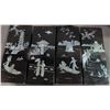 Image 1 : 4 Asian Lacquered Panels With Mother Of Pearl Inlay