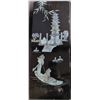 Image 5 : 4 Asian Lacquered Panels With Mother Of Pearl Inlay