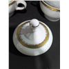 Image 11 : Porcelana De Cuernavaca Mexico Gilt Rim Porcelain Coffee Set, 17 Pieces