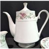 Image 6 : Porcelain Floral Tea Set and Plates, 19 Pieces