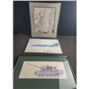 Image 1 : Framed Military Art: R. Blekaitis Drawing, CF104 Print, Centurion Tank Print