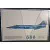 Image 5 : Framed Military Art: R. Blekaitis Drawing, CF104 Print, Centurion Tank Print