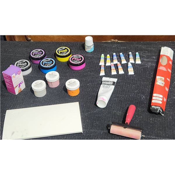 Art Supplies Lot: Dylusions, Artist's Loft Acrylics, Dazzlerz ,More