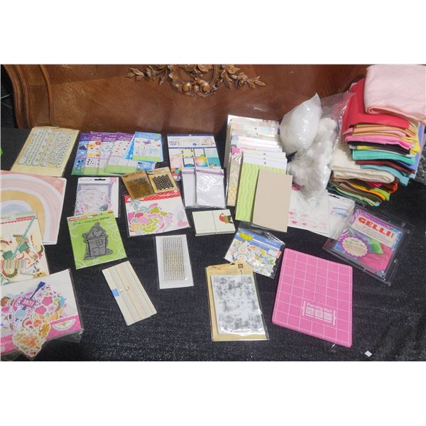 Scrapbooking Supplies: Stamps, Templates, Felt Sheets, Journal Tools