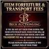 Image 1 : Item Forfeiture & Transport, Shipping, Delivery Fees & Conditions