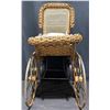 Image 4 : Vintage Wicker Doll Pram With Fabric Liner