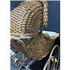 Image 8 : Vintage Wicker Doll Pram With Fabric Liner