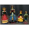Image 1 : 4 Hand-Painted Christmas Caroler Figures