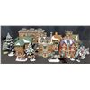 Image 1 : Dept 56 Dickens Village Series Buildings, Figures & Accessories Lot (8 buildings, 1993-1996)