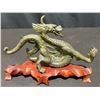 Image 1 : Vintage Chines Patinatede Bronze Dragon Sculpture 