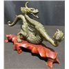 Image 3 : Vintage Chines Patinatede Bronze Dragon Sculpture 