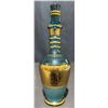 Image 6 : Blue and Gold Glass Decanter Set with 5 Glasses, E.P. Brass H.B.C.