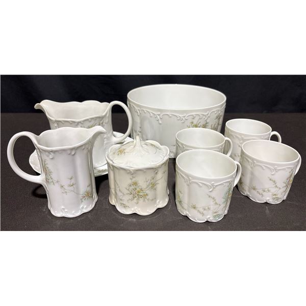 Rosenthal Classic Rose Collection Germany Porcelain Tea Set, 11 Pieces, Floral Pattern
