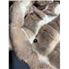 Image 12 : Fur Collared, Tan Belted Leather Coat With Fur Cuffs 
