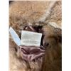 Image 14 : Fur Collared, Tan Belted Leather Coat With Fur Cuffs 